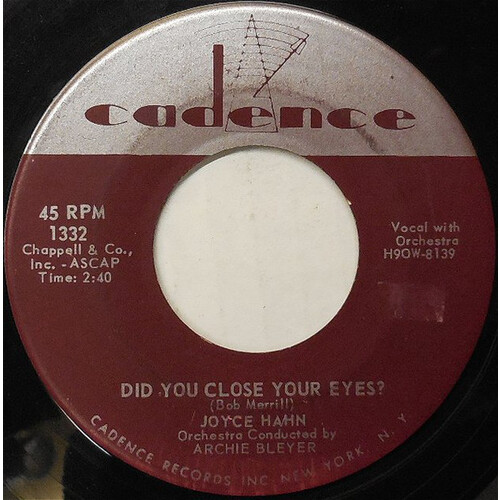 Did You Close Your Eyes b/w Trying to Forget About You