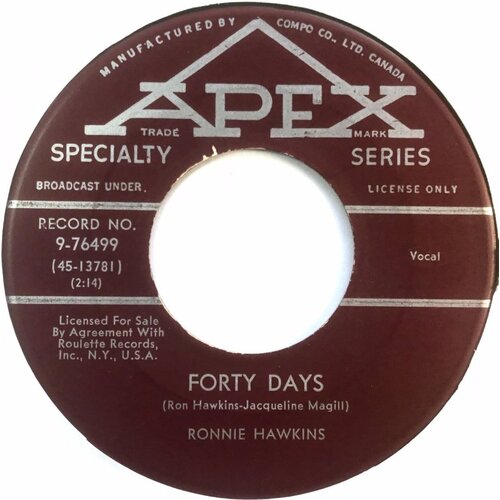 Forty Days b/w One Of These Days