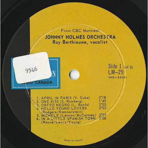 Ray Berthiaume, vocalist