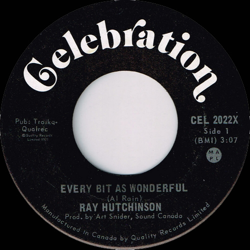 Every Bit as Wonderful b/w On My Own