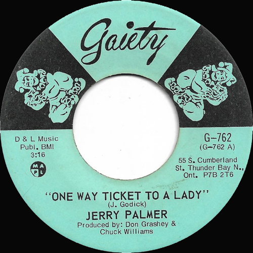 One Way Ticket to a Lady b/w Are You Mine