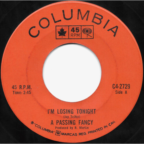 I'm Losing Tonight b/w A Passing Fancy