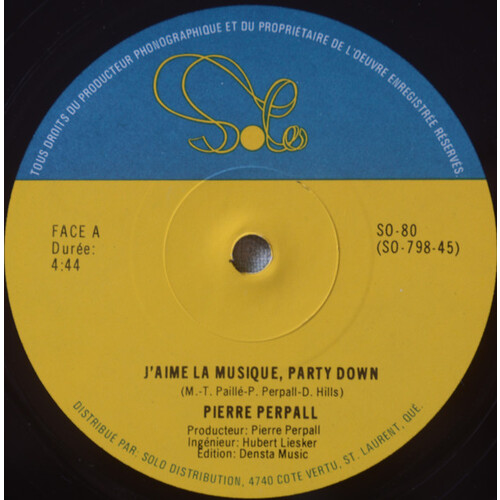 J'aime La Musique, Party Down b/w J'aime La Musique, Party Down (Version Instrumentale)