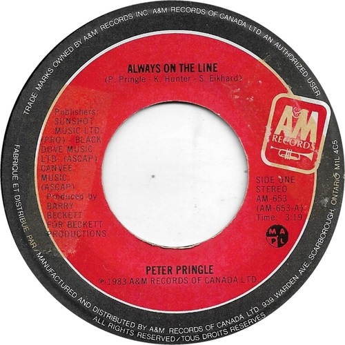 Always On The Line b/w Living It Up