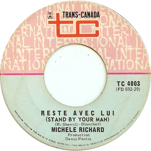 	Reste Avec Lui (Stand By Your Man) b/w Amour Perdu