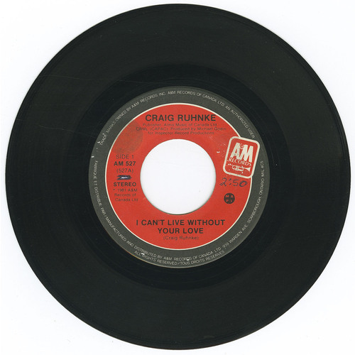 I Can't Live Without Your Love b/w Baby Come Back