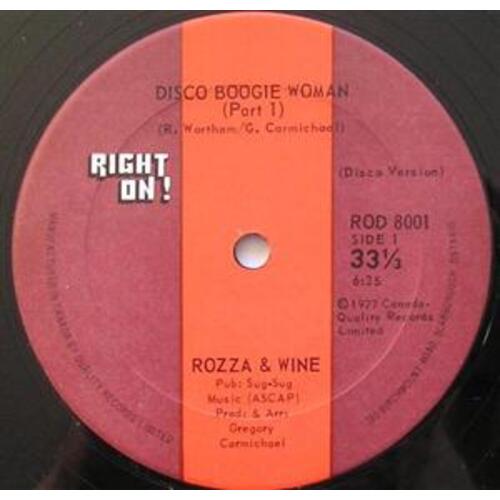 Disco Boogie Woman (Part 1) b/w Disco Boogie Woman (Part 2)