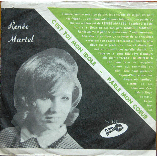 C'est Toi Mon Idole b/w Parle Mon Coeur (picture sleeve)