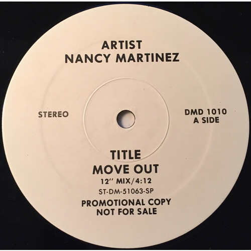 Move Out (12" Mix) b/w Move Out (Instrumental) (promo) (US)