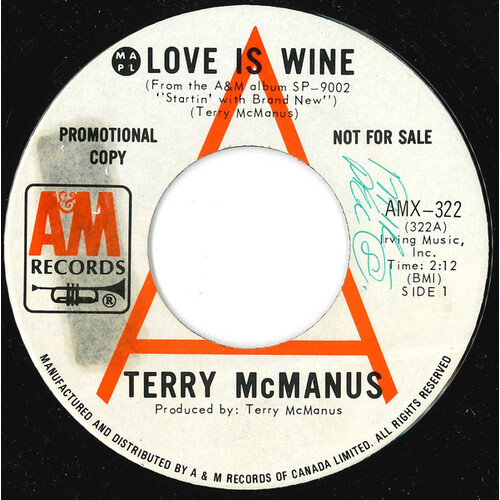 Love is Wine b/w Woman Man Land (promo)