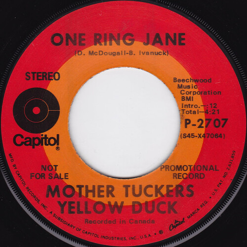 One Ring Jane b/w Times are Changing (promo)