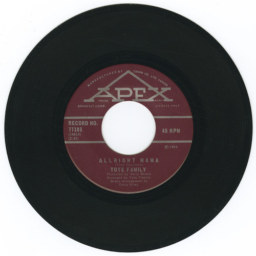 Allright Mama b/w Leave Me Be