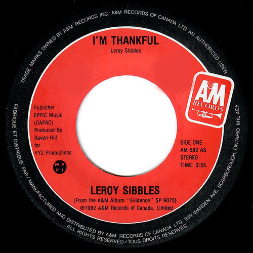 I'm Thankful b/w Let Music