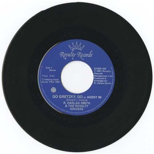 Go Gretzky Go or Agent 99 b/w Go Oilers, Go