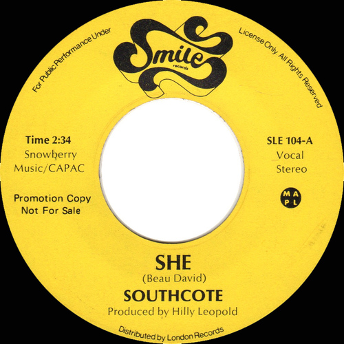 She b/w Right to the Top 