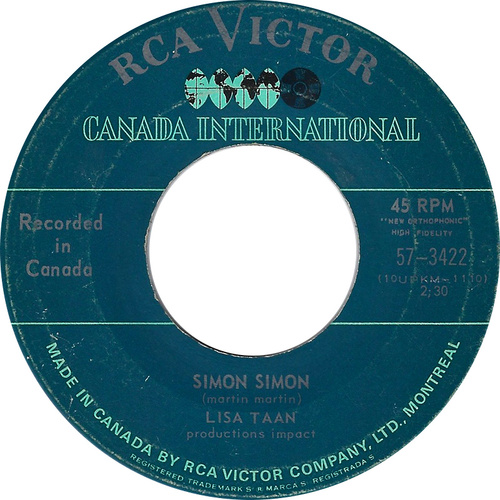 Simon Simon b/w No-One 'cep' Me