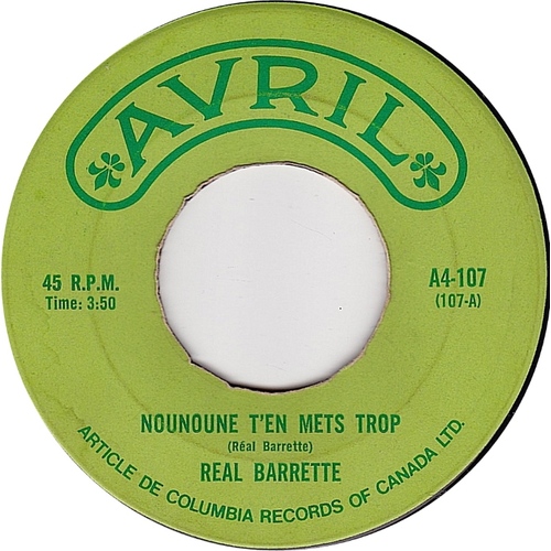 Nounoune T'en Mets Trop b/w Haut St. Joseph