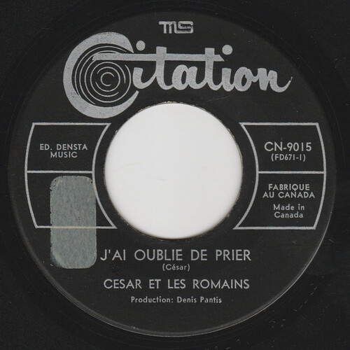 J'ai Oublié De Prier b/w Ce Qu'elle Voulait