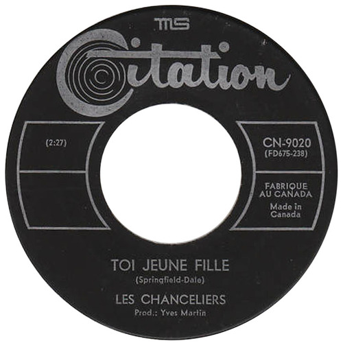 Toi Jeune Fille b/w Seul Trop Longtemps