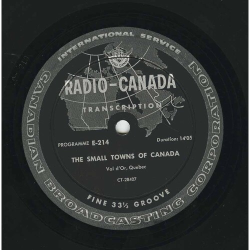 Val d'Or, Québec - Programme E-214