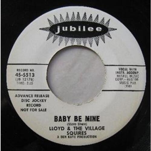 Baby Be Mine b/w Hear What I Say (DJ advance release white label)