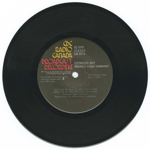 Take Me / Fenêtre b/w  Elle Elle Est Là / Live Together