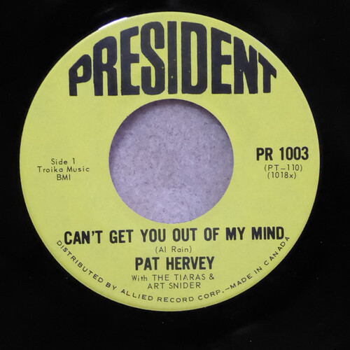 Can't Get You Out Of My Mind b/w Givin' In (With The Tiaras and Art Snider)