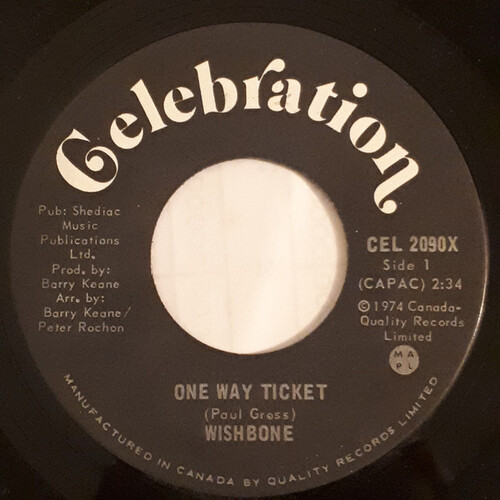 One Way Ticket b/w I Love The Way You Love Me