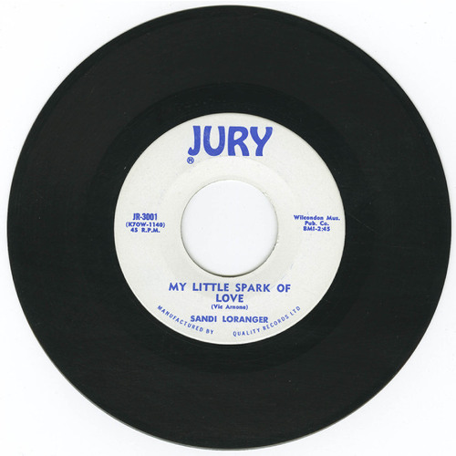 My Little Spark of Love b/w Tears of Joy Fell in the Chapel