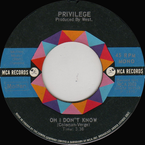 Oh I Don't Know b/w Proper Stranger