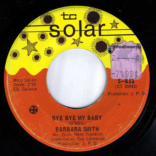 Bye Bye My Baby b/w Je suis parti de Manhattan...