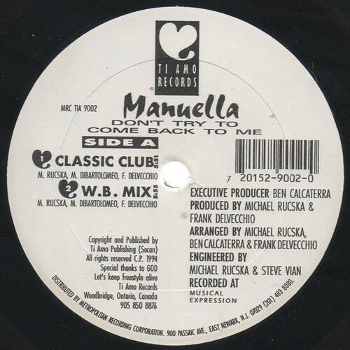 Don't Try To Come Back To Me