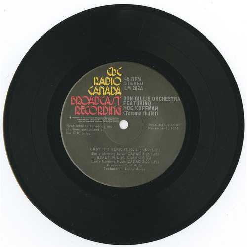 Baby It's Alright (featuring Moe Koffman (Toronto Flutist))