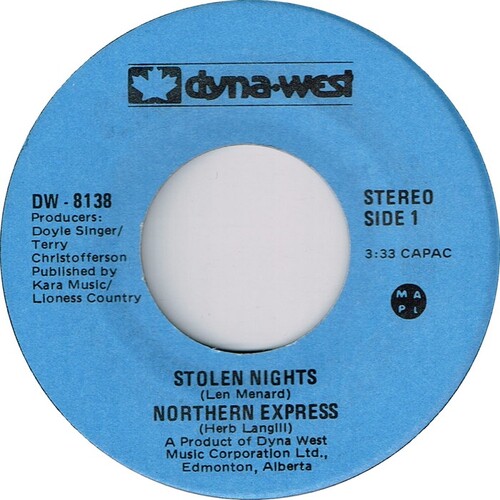 Stolen Nights (Stereo) b/w Stolen Nights (Mono)
