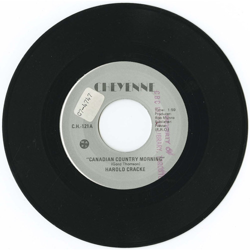 Canadian Country Morning b/w Half Past a Heartache