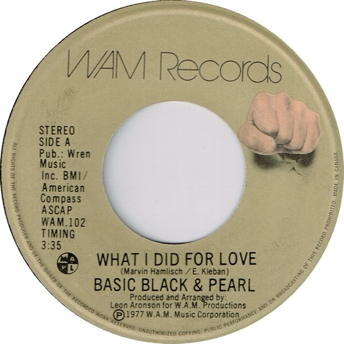 What I Did for Love b/w Love Signs