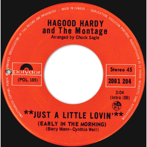 Just a Little Lovin' (Early in the Morning) b/w 	I'll Take Love