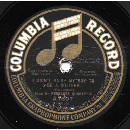 I Didn't Raise My Boy to Be a Soldier