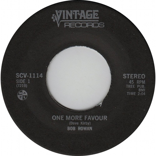 One More Favour b/w Words I Couldn't Find