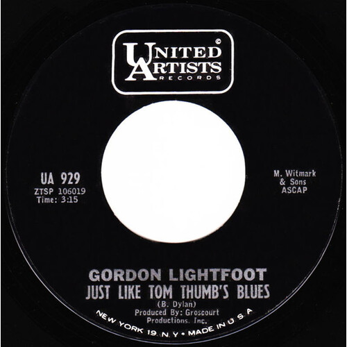 Just Like Tom Thumb's Blues b/w Ribbon of Darkness