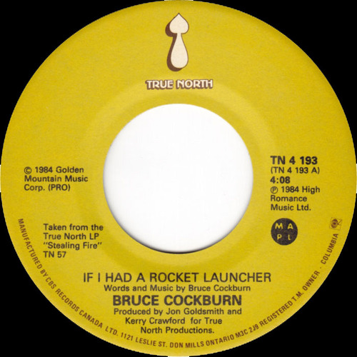 If I Had a Rocket Launcher b/w Maybe the Poet