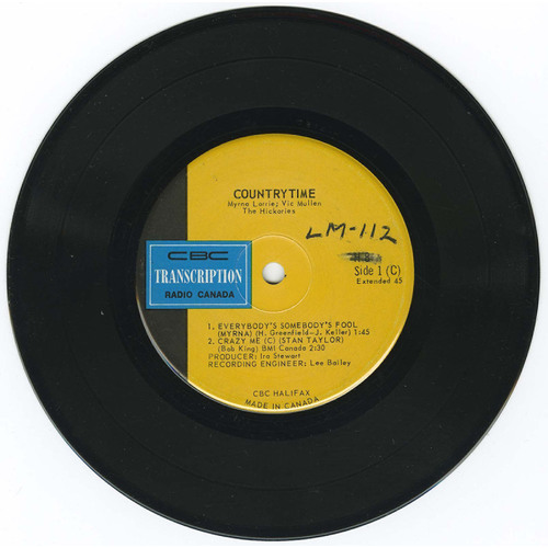 Countrytime (with Vic Mullen and the Hickories)