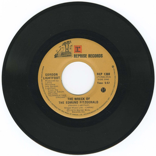 The Wreck of the Edmund Fitzgerald b/w The House You Live In