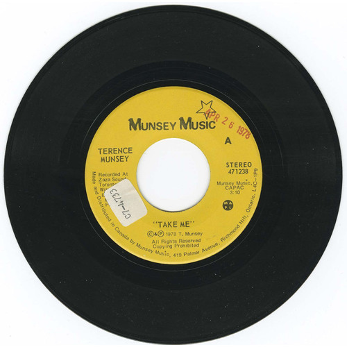 Take Me b/w Ted Went to See