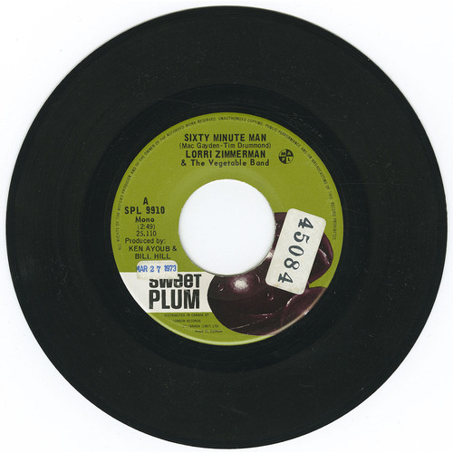 Sixty Minute Man b/w I'd Like to Know (& the Vegetable Band)