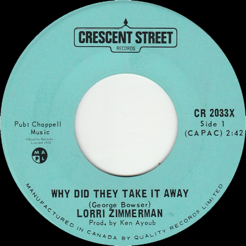 Why Did They Take it Away b/w Knowing That Love Can Bring