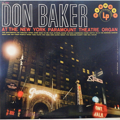 Don Baker At The New York Paramount Theatre Organ