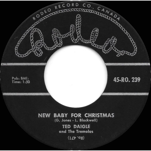 A New Baby For Christmas b/w Blue Christmas