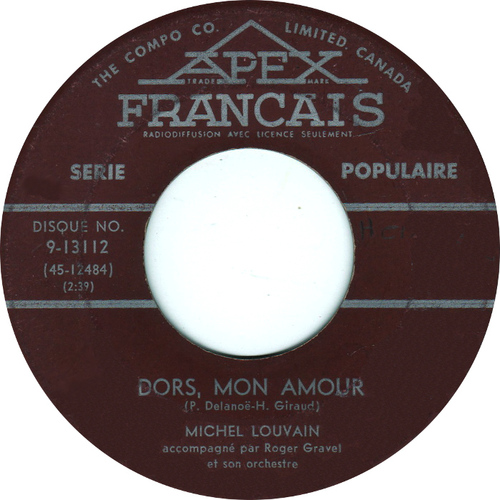 Dors, mon amour b/w Tu n'as pas compris