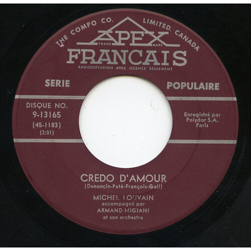 Credo d'Amour b/w Linda